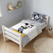 סט מצעים למיטת מעבר Mickey blue