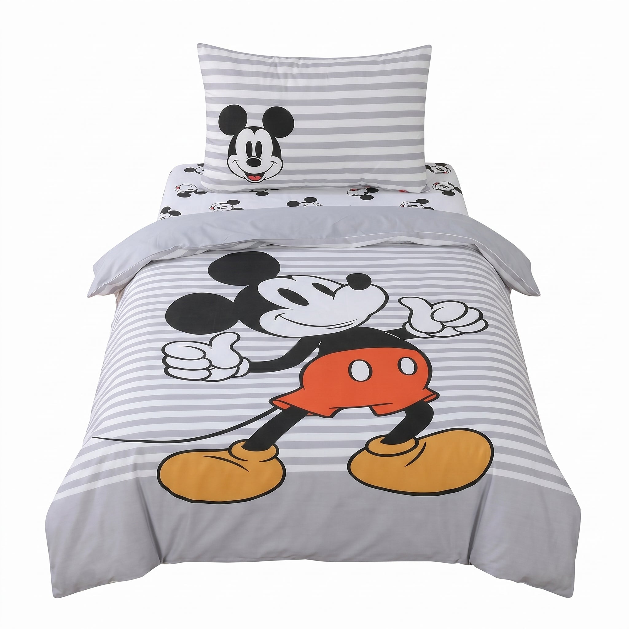 סט מצעים למיטת נוער Mickey grey