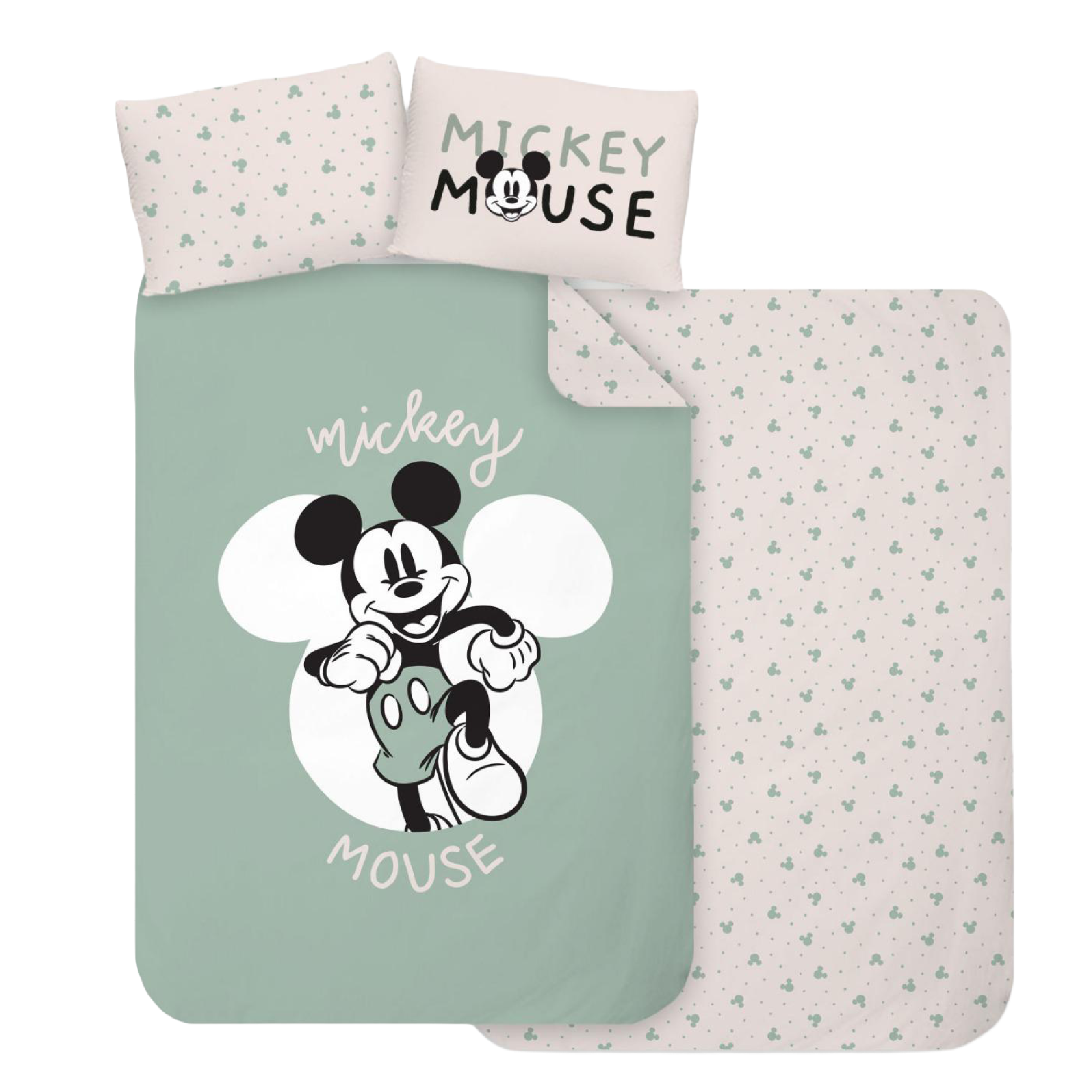 סט מצעים דיסני למיטת יחיד Mickey grey