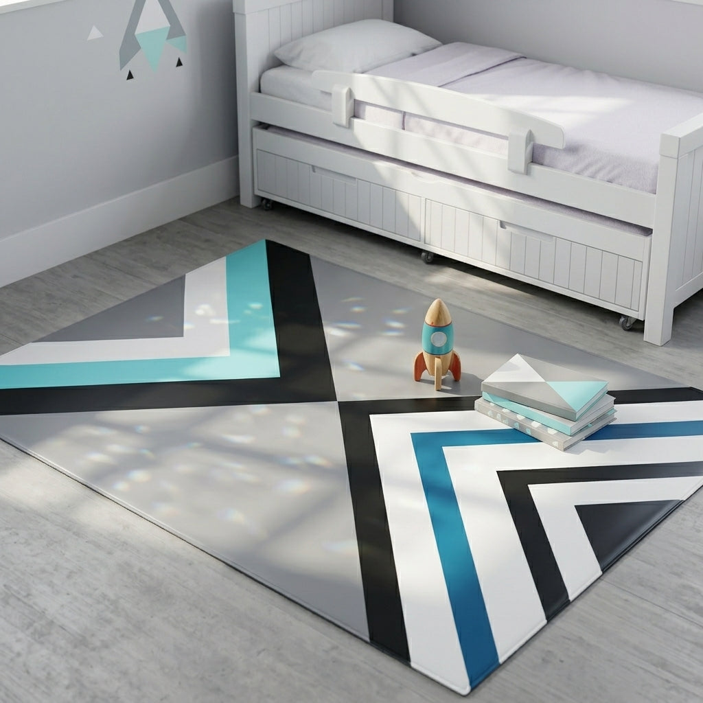 שטיח PVC מלבני 150*100 גיאומטרי